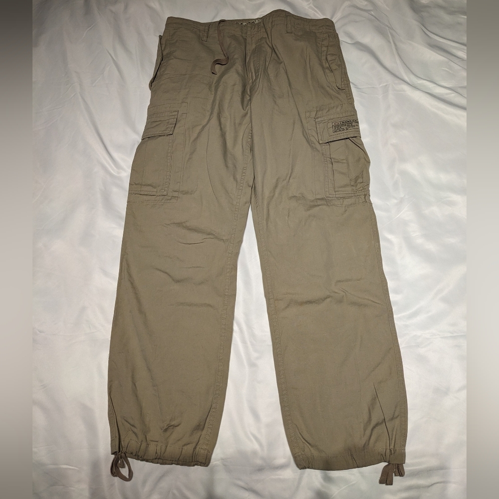 Oakley Tan Cargo Pants Relaxed Fit Utility Style